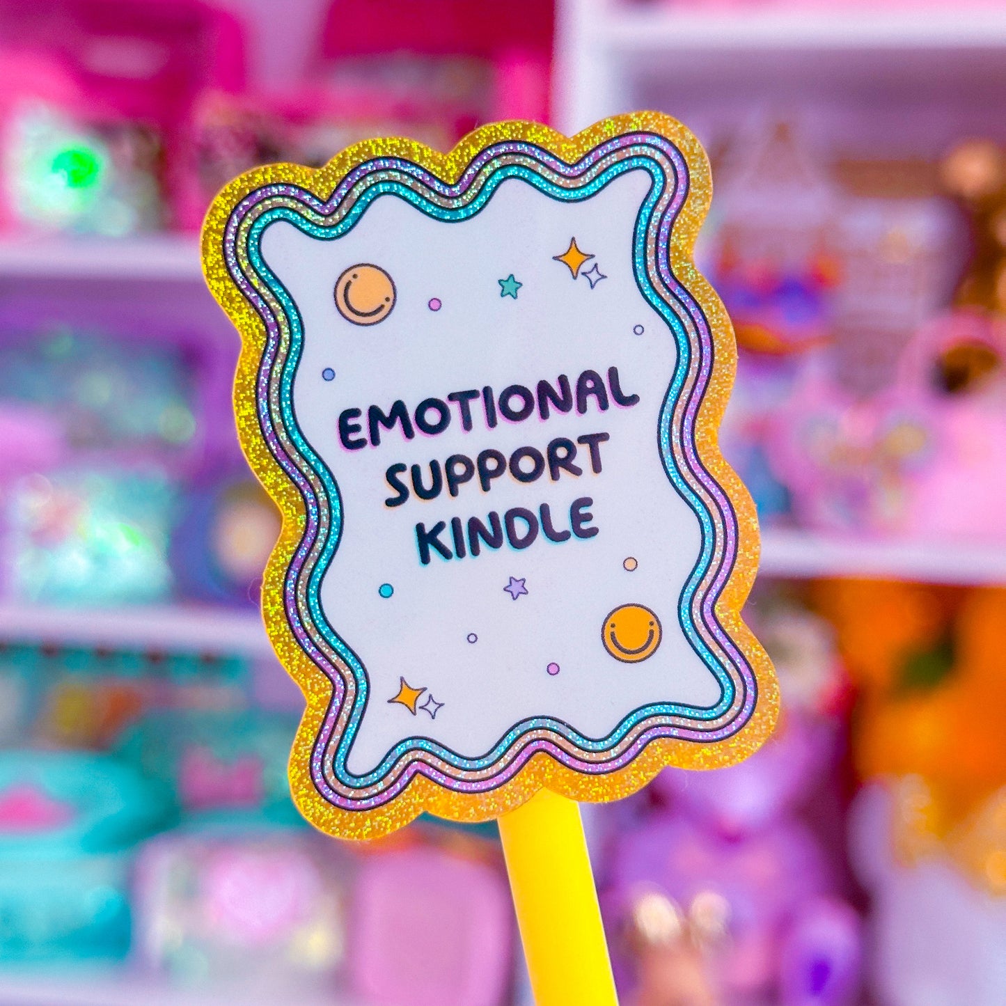 Waterproof Sticker - Emotional Support Kindle