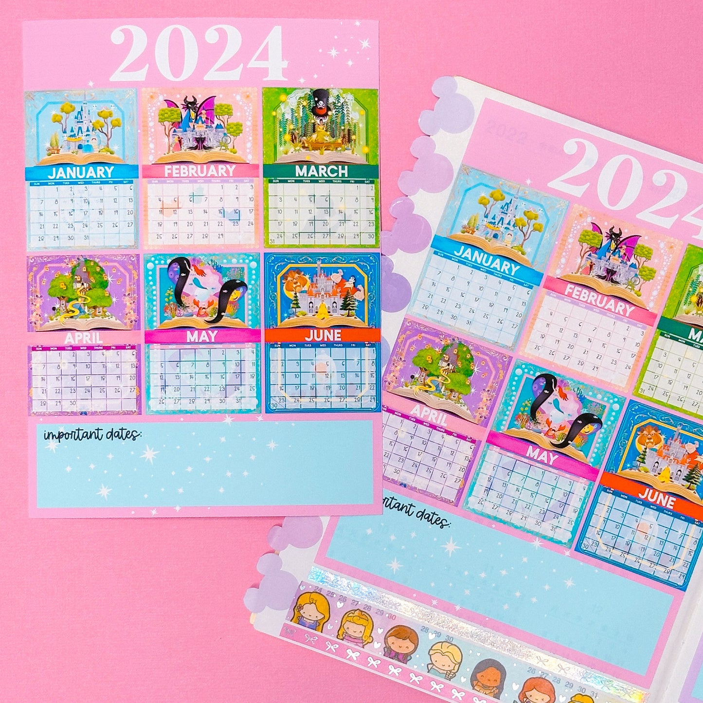 *****UPDATED 2025**** Calendar Storybook Collection - 5x7 Full Page Sticker Set