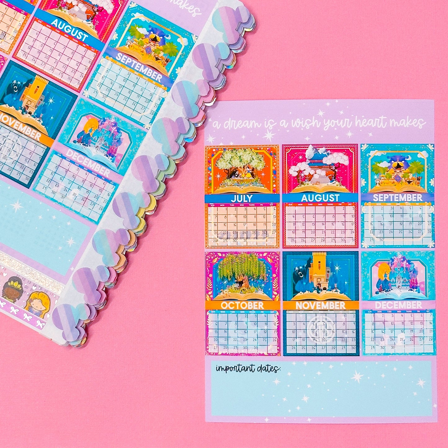 2024 Calendar Storybook Collection - 5x7 Full Page Sticker Set