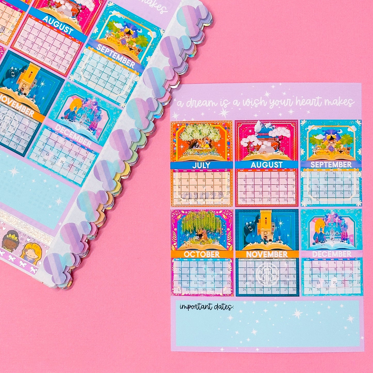 *****UPDATED 2025**** Calendar Storybook Collection - 5x7 Full Page Sticker Set