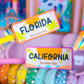 Waterproof Sticker - State License Plates