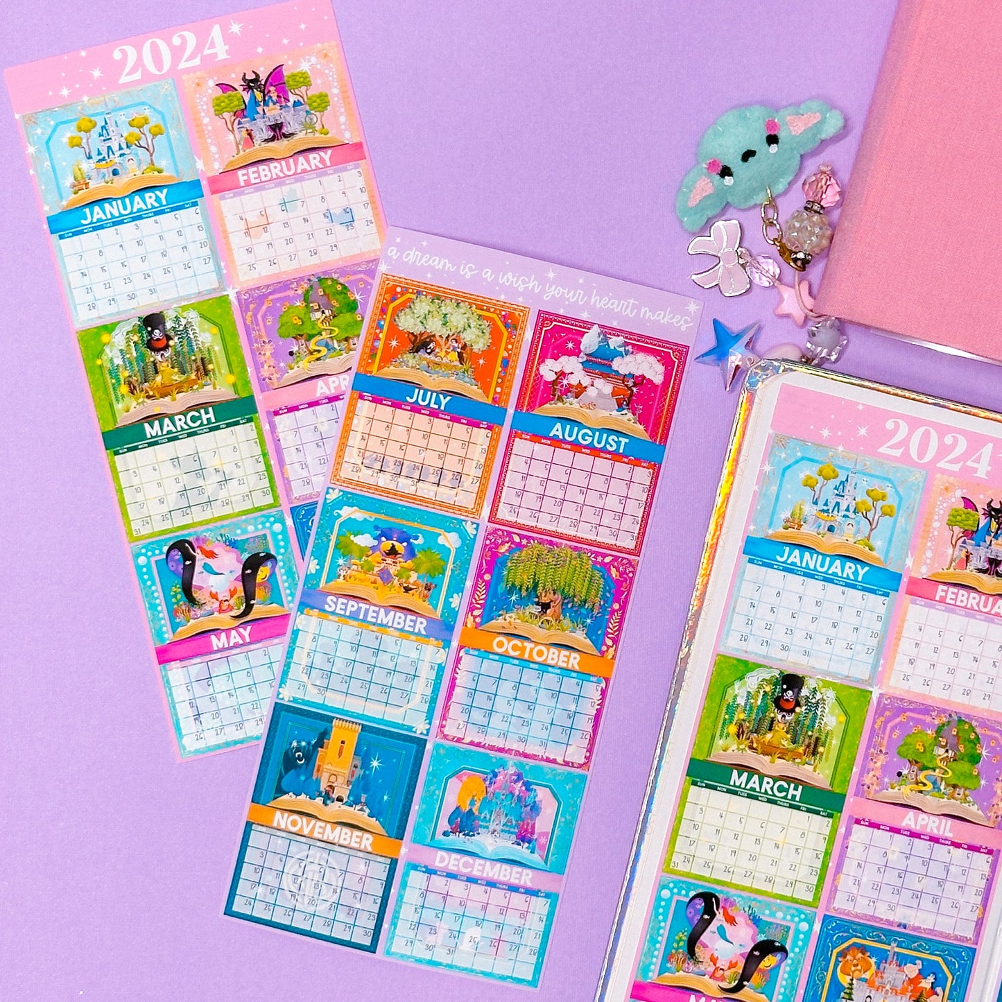 2025 Calendar Storybook Collection WEEKS Full Page Sticker
