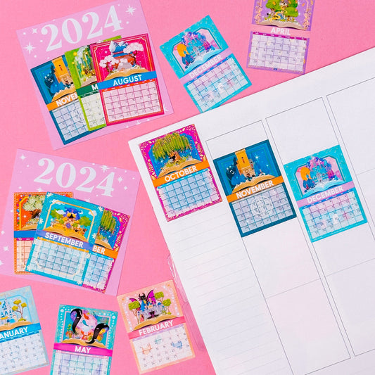 Mini (Itty Bitty) Full Box Sticker Bundle -  2024 Calendar Storybook Collection