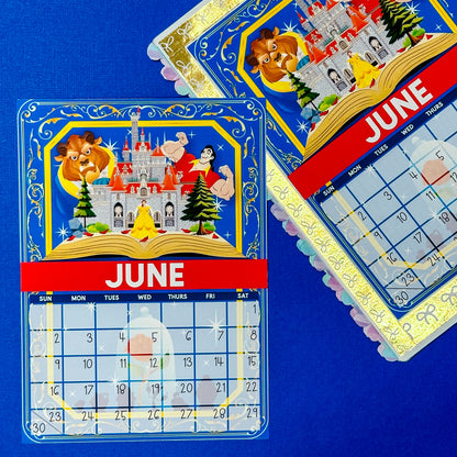 5x7 Full Page Sticker -  2024 (June) Calendar & Storybook Cover - Belle