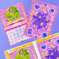 *****UPDATED 2025**** 5x7 Full Page Sticker -  2025 (April) Calendar & Storybook Cover - Rapunzel