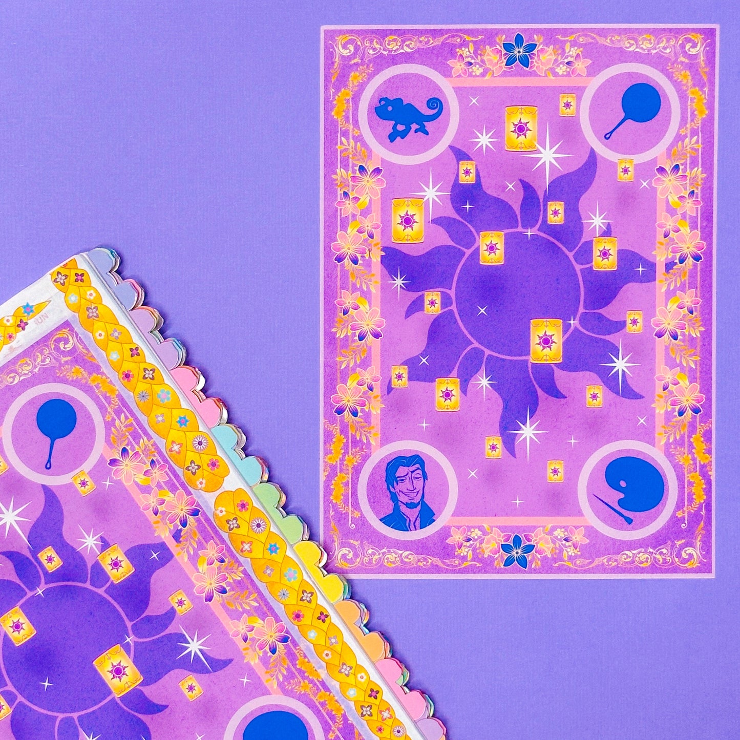 *****UPDATED 2025**** 5x7 Full Page Sticker -  2025 (April) Calendar & Storybook Cover - Rapunzel