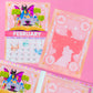 *****UPDATED 2025**** 5x7 Full Page Sticker -  2025 (February) Calendar & Storybook Cover - Aurora
