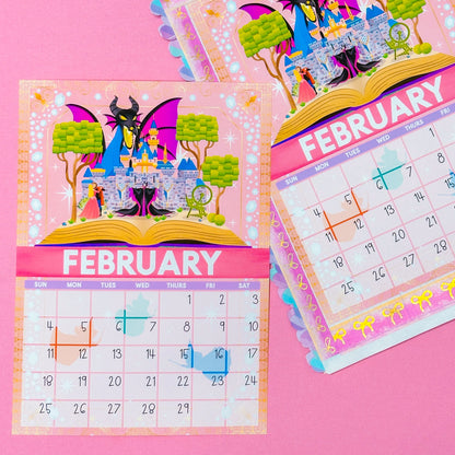 *****UPDATED 2025**** 5x7 Full Page Sticker -  2025 (February) Calendar & Storybook Cover - Aurora