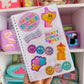 A5 SIZE Reusable Sticker Book - Best Day Ever Flatlay