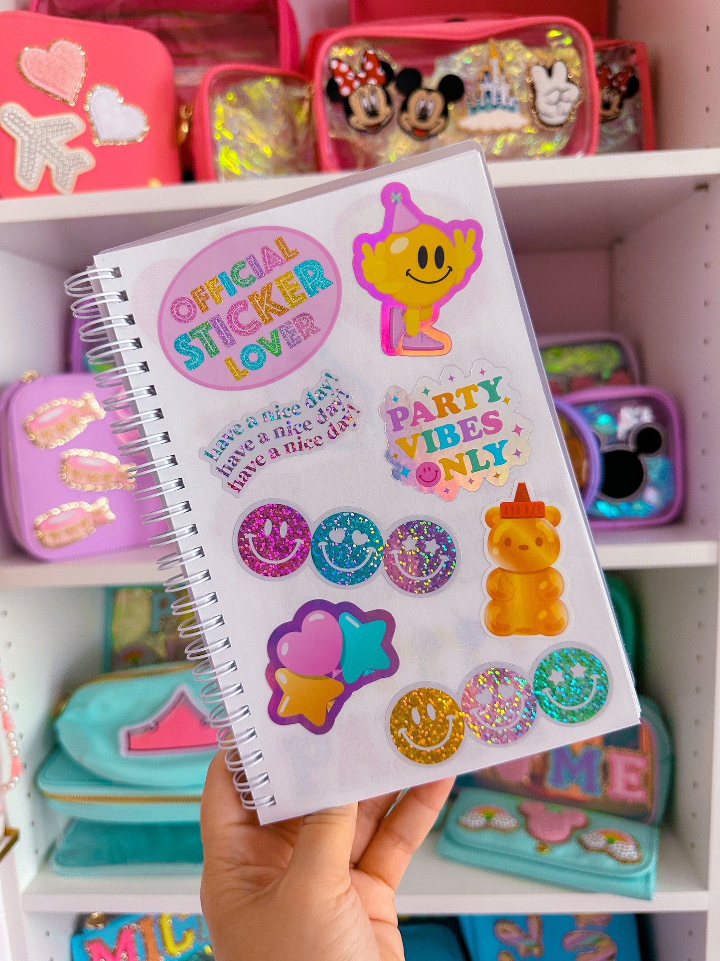 A5 SIZE Reusable Sticker Book - Best Day Ever Flatlay