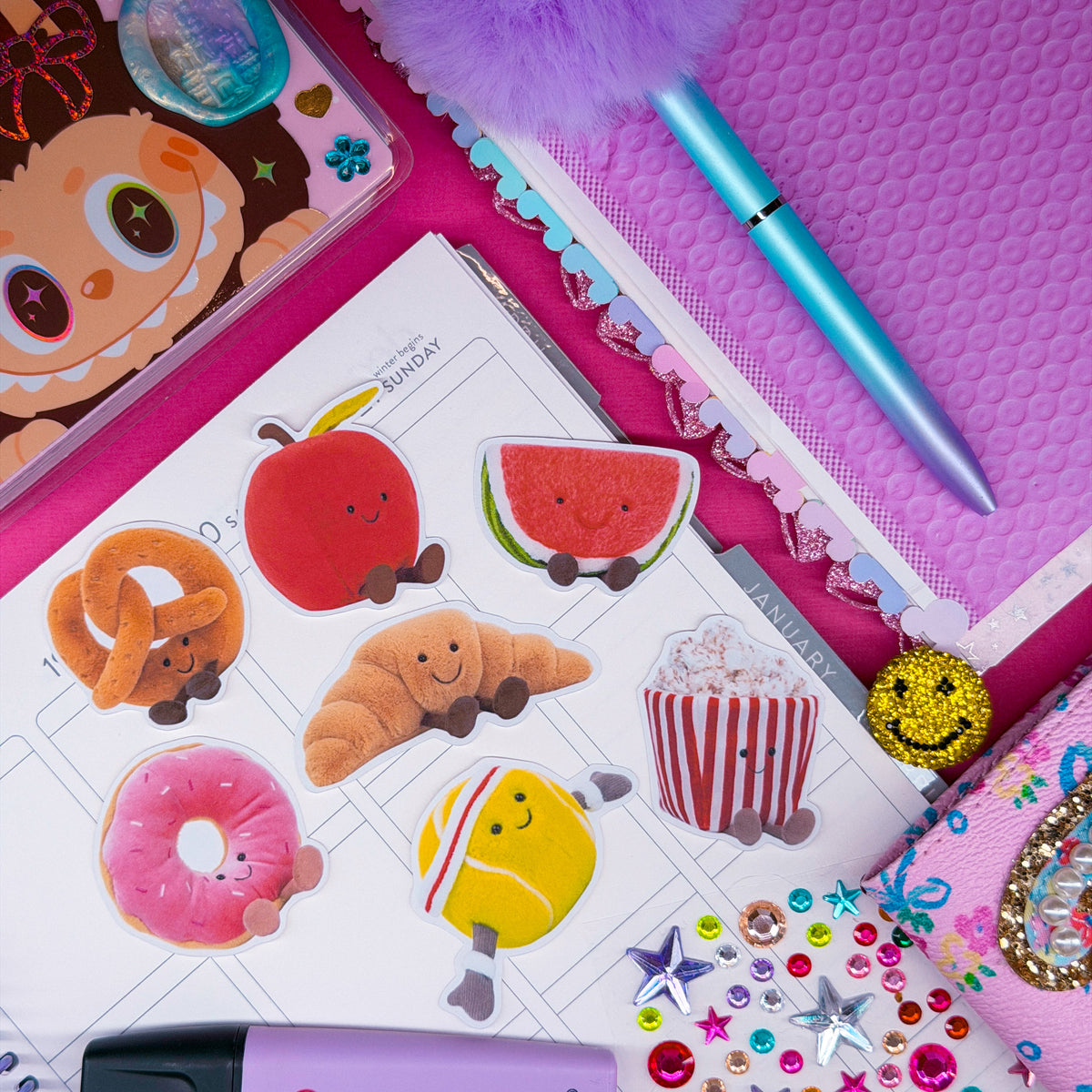 Journaling Paper Sticker - Jelly Stuffies