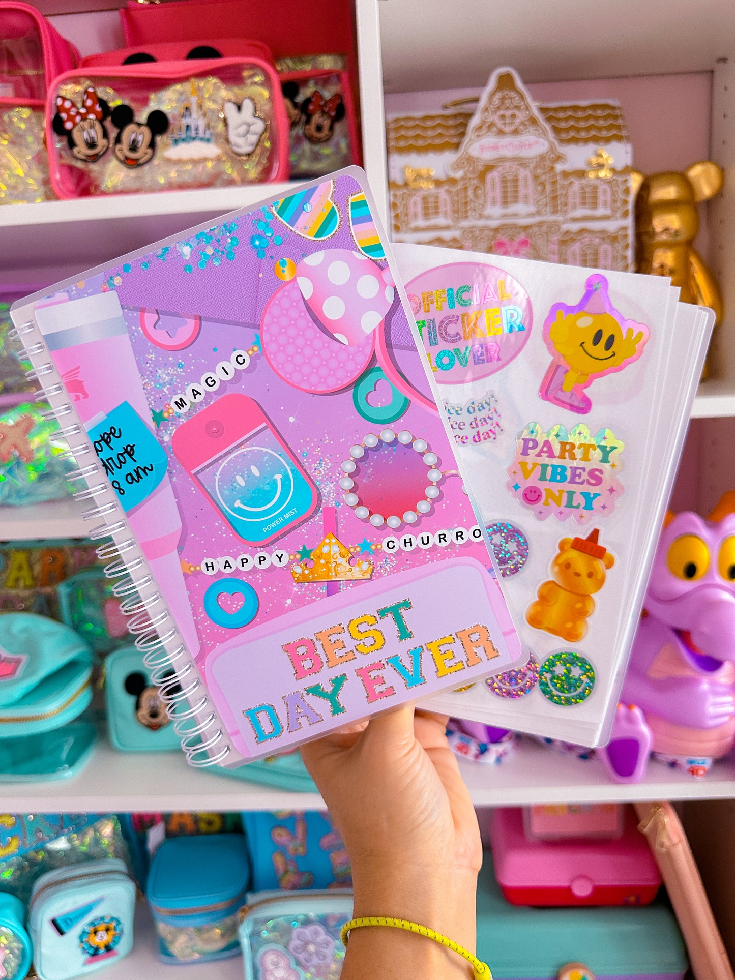 A5 SIZE Reusable Sticker Book - Best Day Ever Flatlay