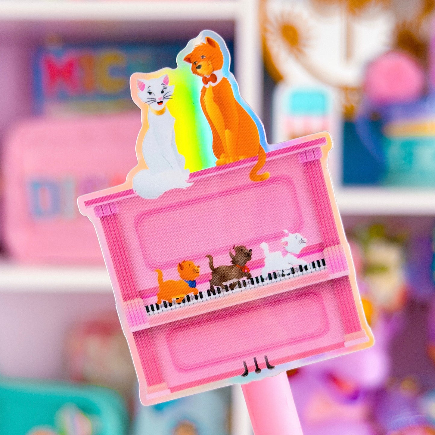Waterproof Sticker - (Aristocats) Piano Scene