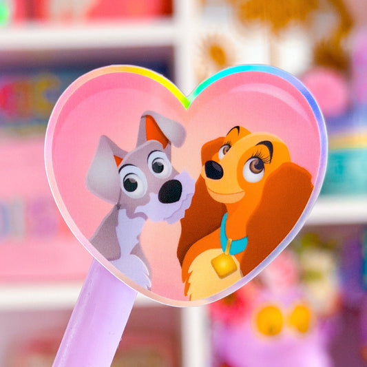 Waterproof Sticker - (Lady & Tramp) Puppy Love