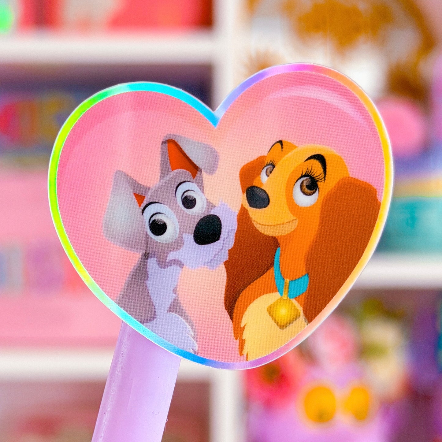 Waterproof Sticker - (Lady & Tramp) Puppy Love