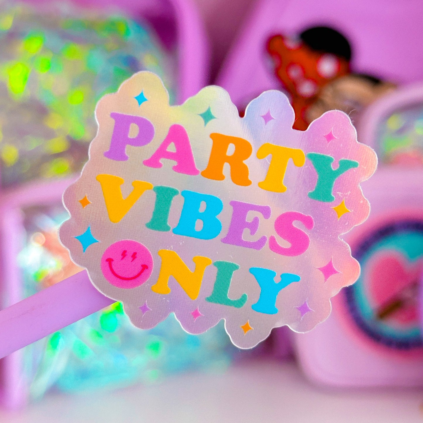 Waterproof Sticker - Birthday Party Vibes Only