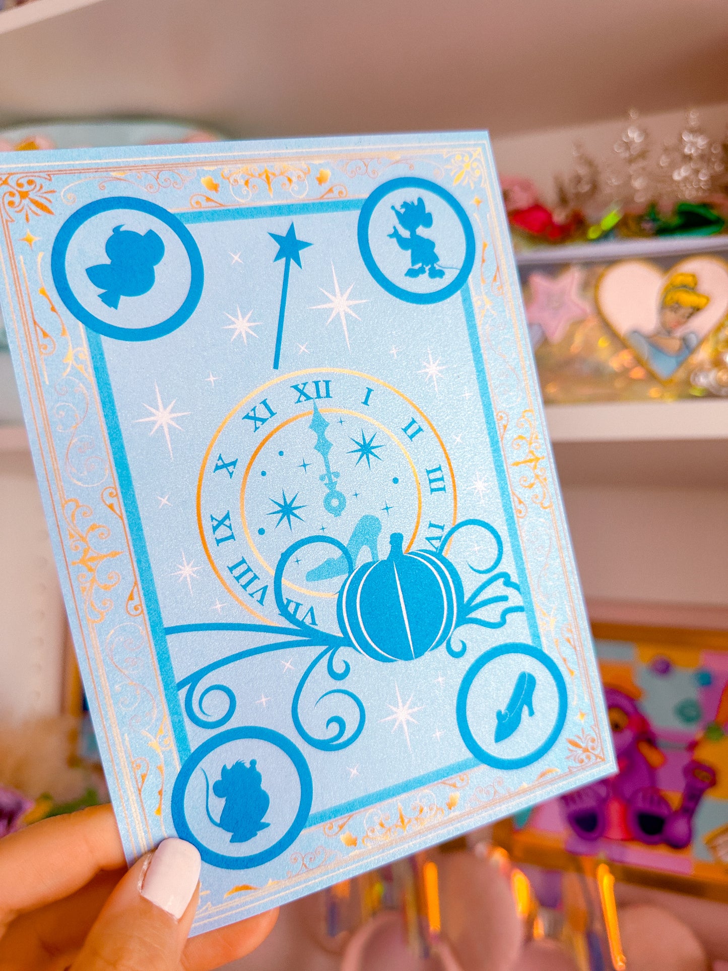 5x7 Pearlescent Art Card - Storybook Cover (Cinderella)