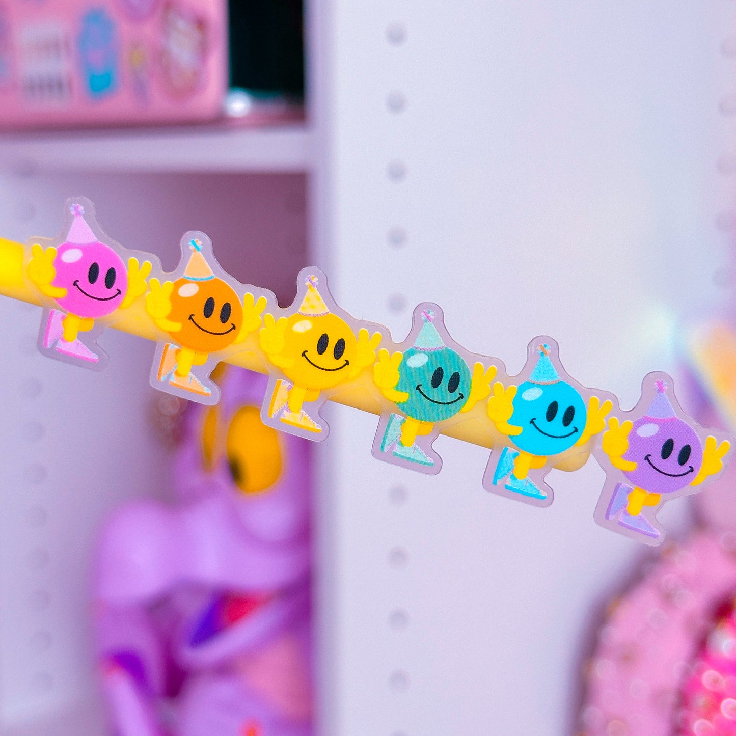 Waterproof Sticker - Birthday Rainbow Gumball Guys