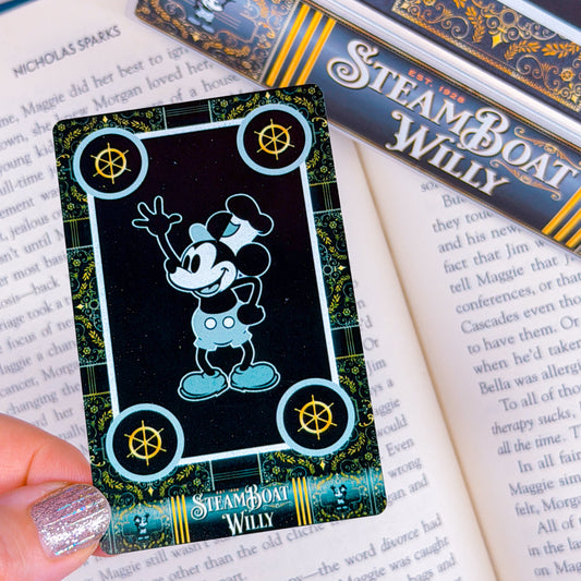 Metal Washi Card - Storybook Cover (Steamboat Willie)