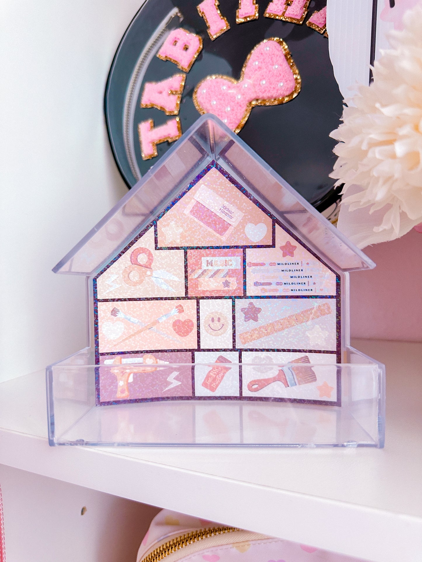 XL CRAFTY HOUSE *GLITTER STICKER INSERT ONLY* - Neutral