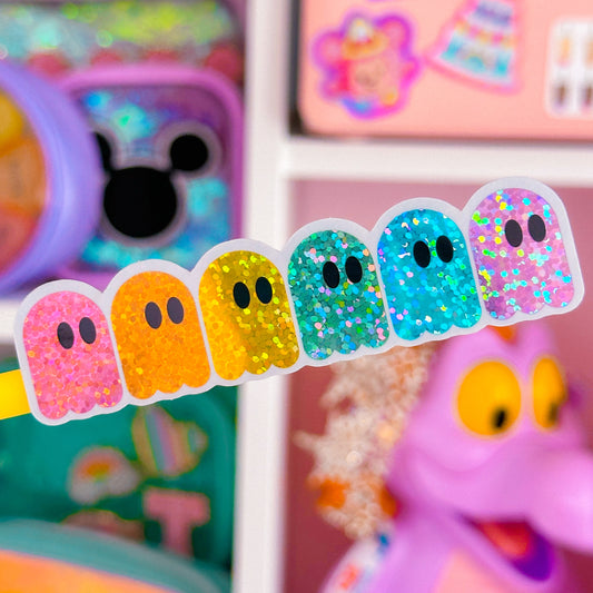 Waterproof Sticker - Rainbow Ghost Munchers