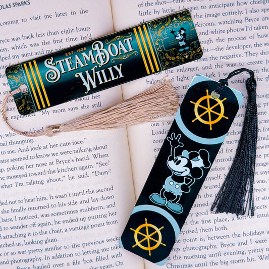 Metal Bookmark - Steamboat Willie