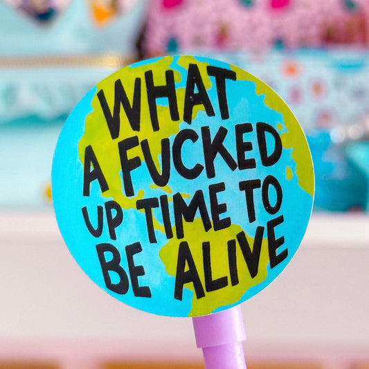 Waterproof Sticker - F'd Up World