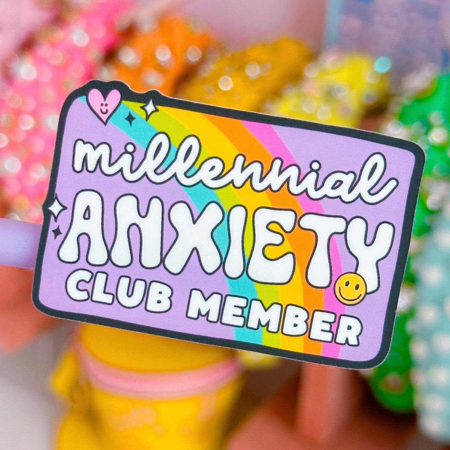 Waterproof Sticker - Millennial ANXIETY Club