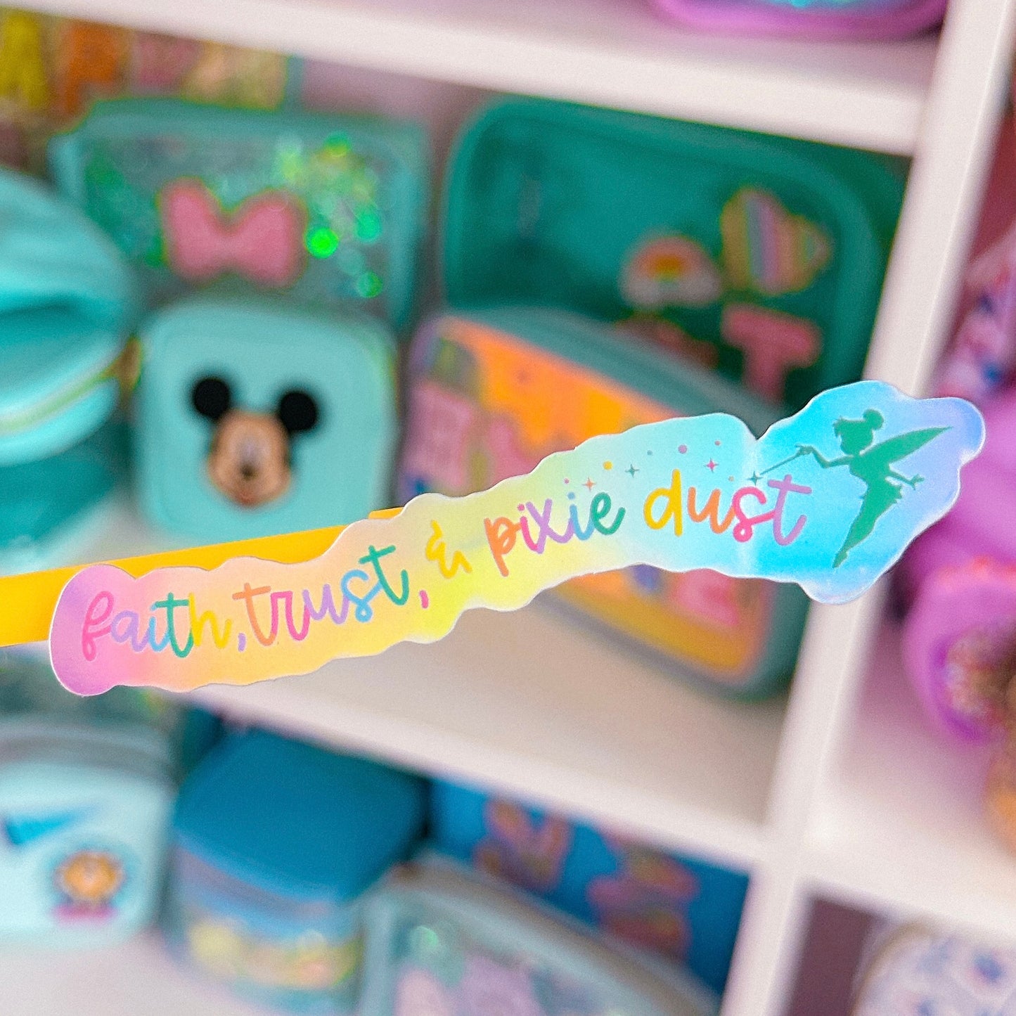 Waterproof Sticker - (Peter Pan) Tink Quote