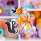 Waterproof Sticker - (Bambi) Woodland Friends