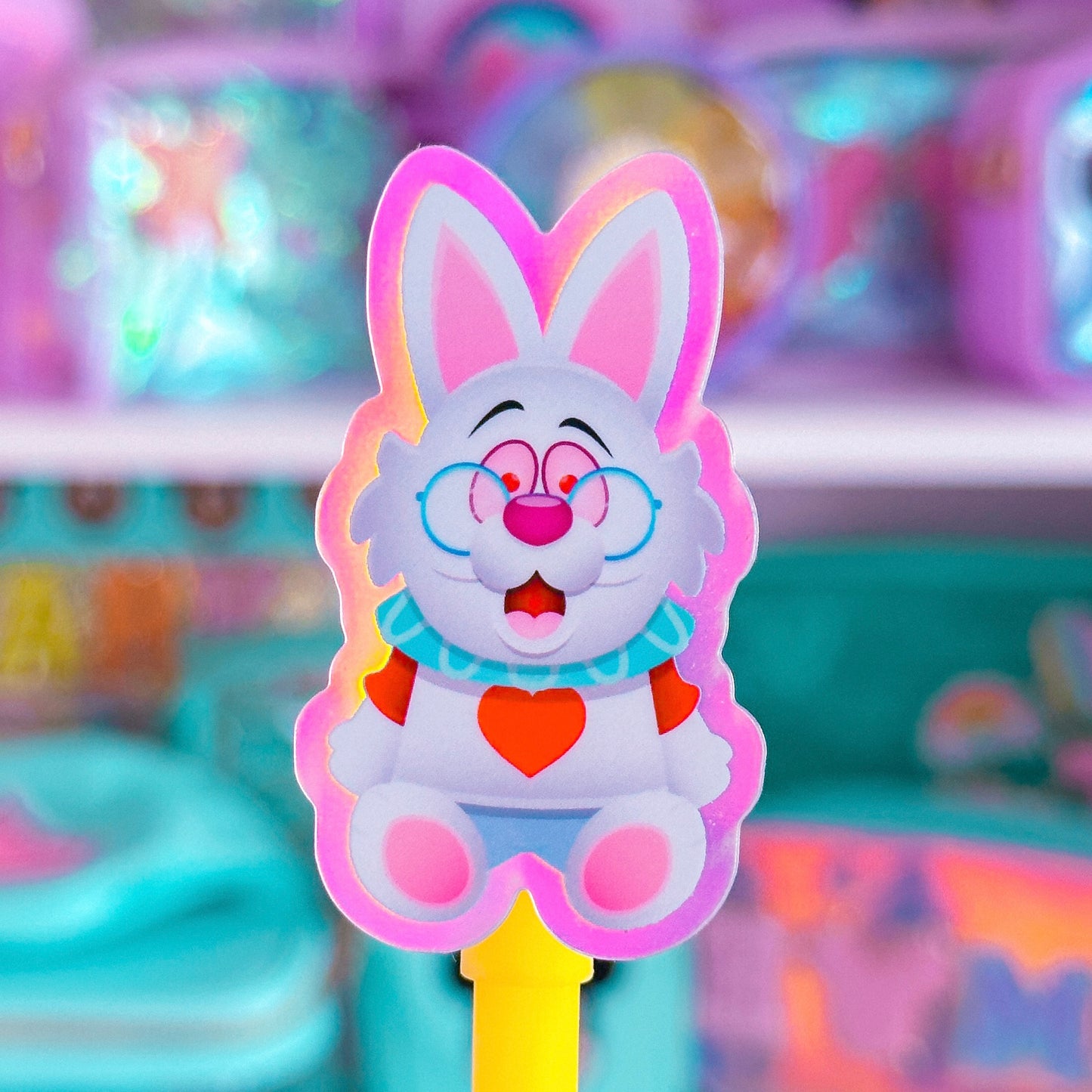 Waterproof Sticker - (Alice In Wonderland) White Rabbit