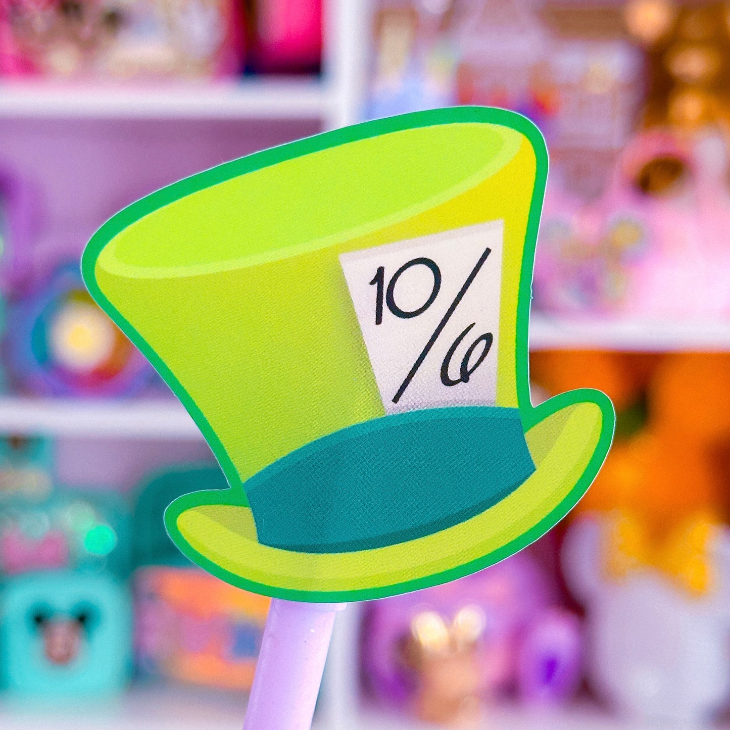 Waterproof Sticker - (Alice In Wonderland) Mad Hat