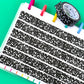15MM Washi Tape - Composition Notebook (Black/White)