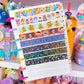 15MM Washi Tape - Composition Notebook (Rainbow)