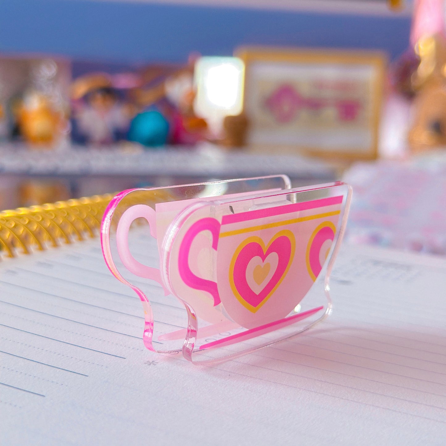 Mini Acrylic Clip - Teacup