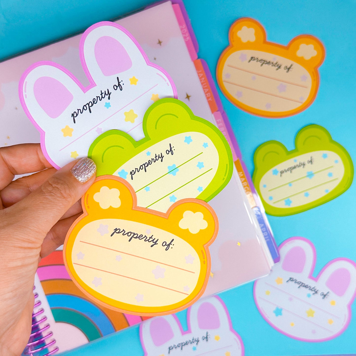 Journaling Paper Sticker - Animal Name Tag Sticker