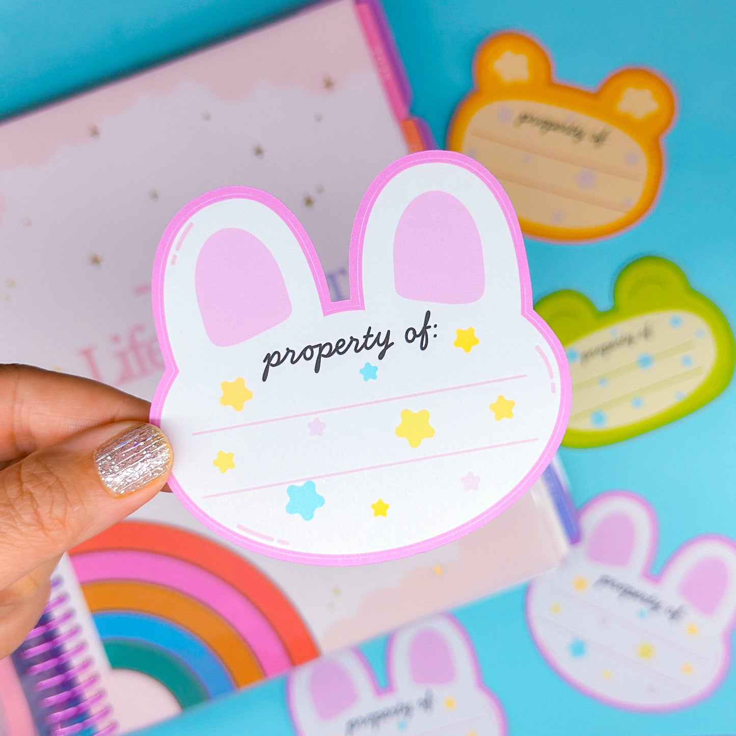 Journaling Paper Sticker - Animal Name Tag Sticker