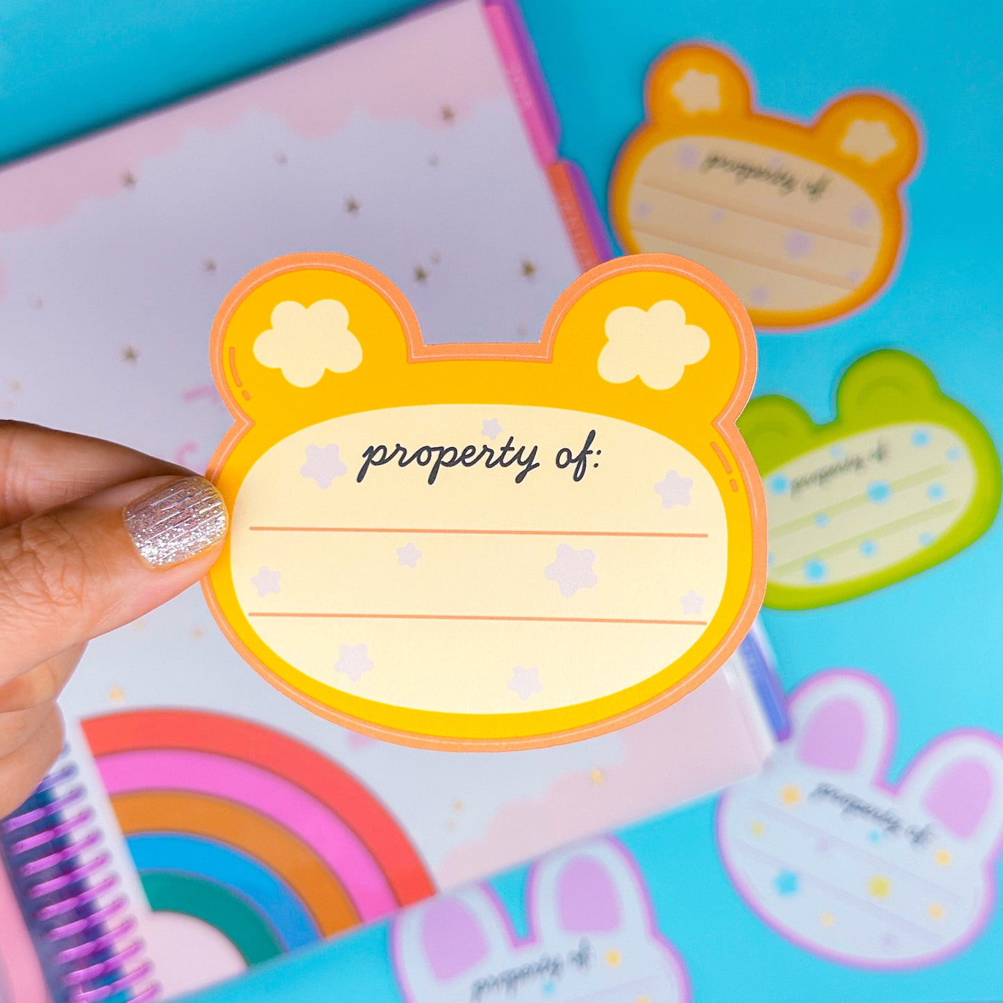 Journaling Paper Sticker - Animal Name Tag Sticker