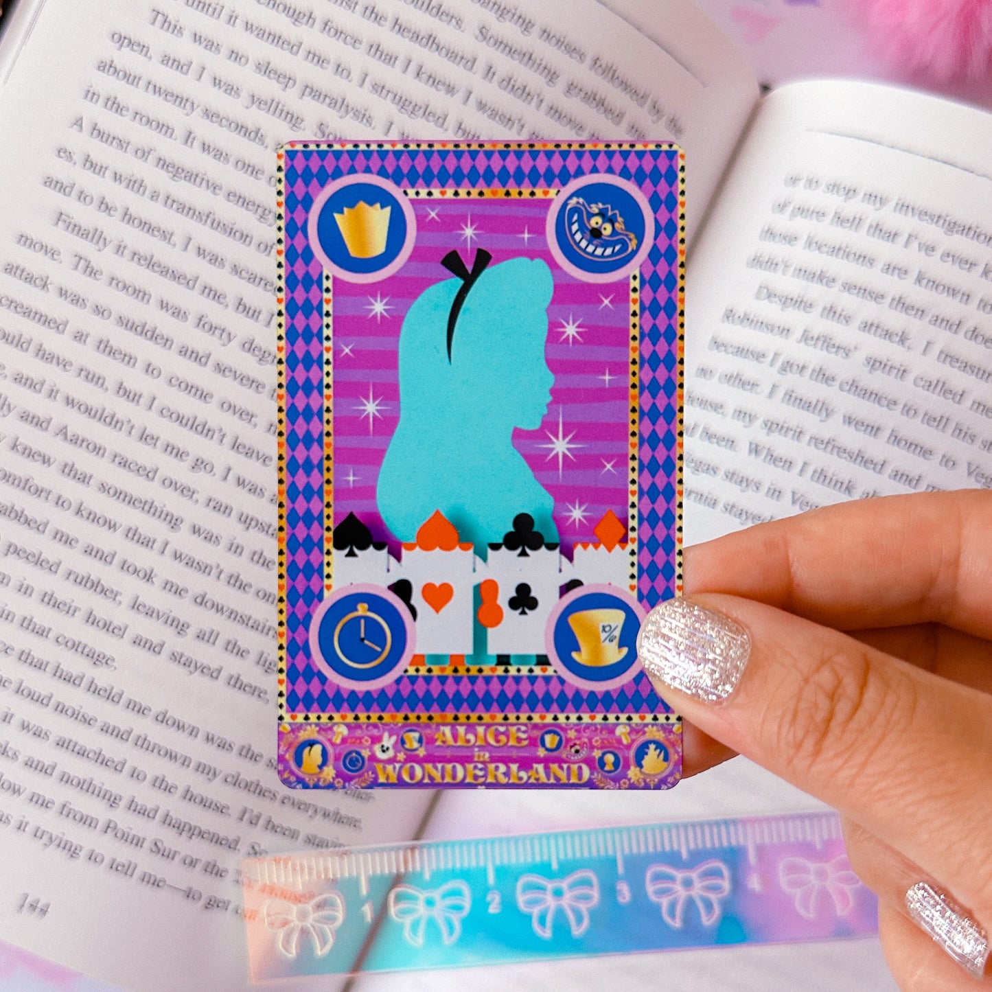 Metal Washi Card - Storybook Cover (Alice In Wonderland)