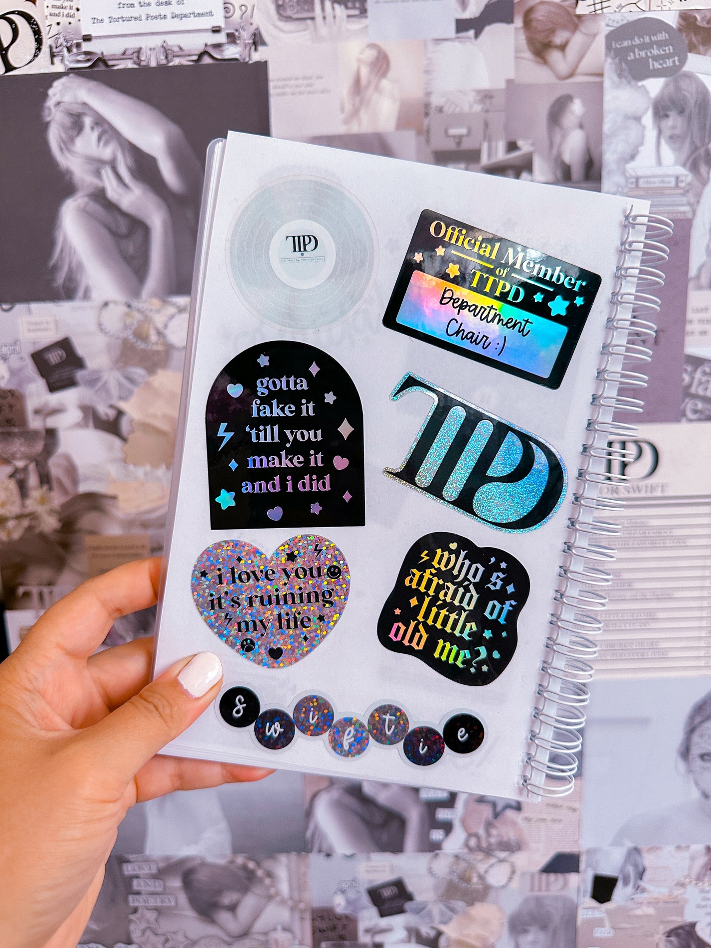 Waterproof Sticker - TTPD Manuscript – NoWhiteSpaceStickers