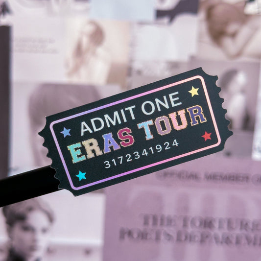 *NEWLY ADDED* Waterproof Sticker - ERAS Tour Ticket 2.0