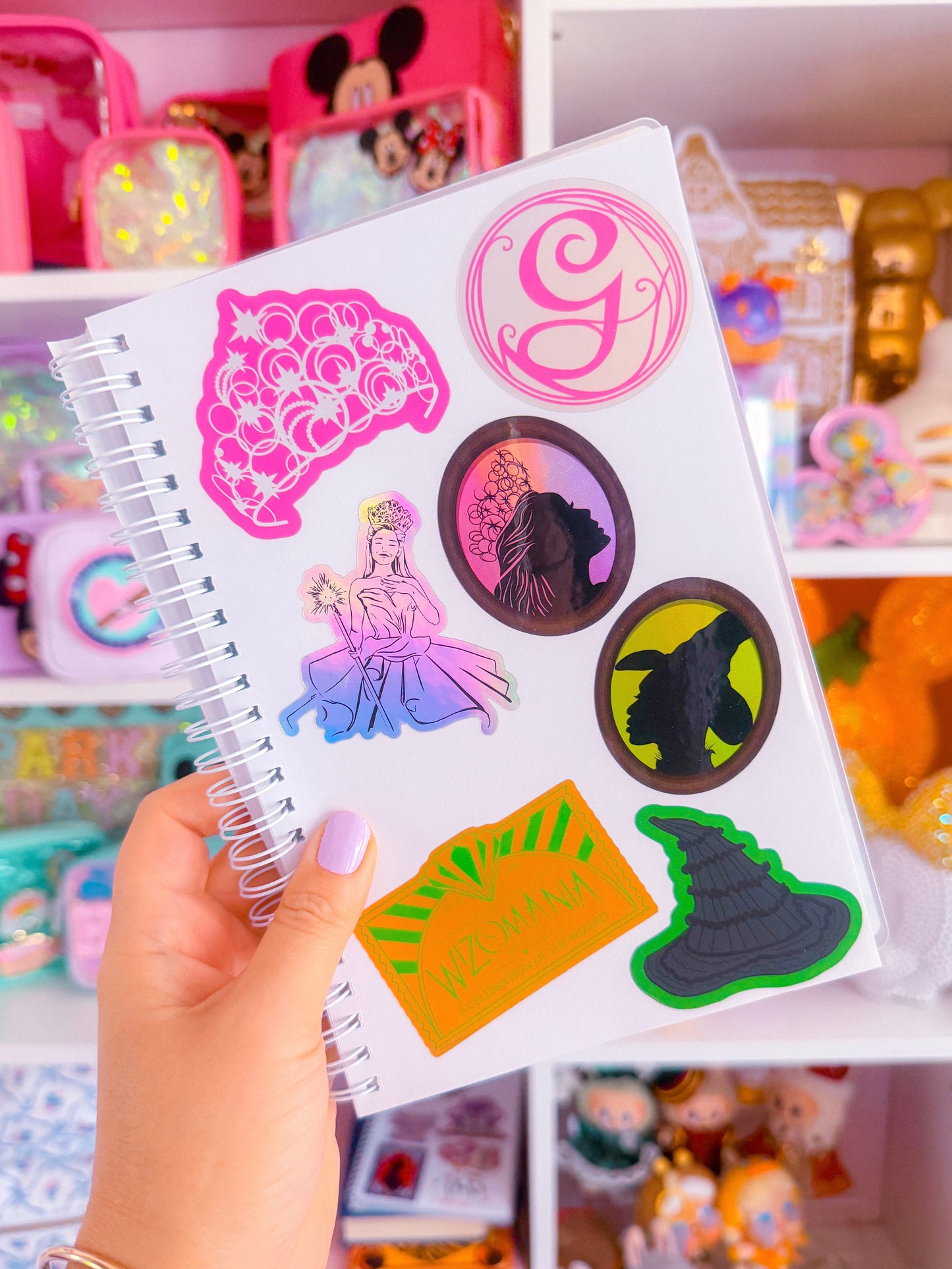 Waterproof Sticker - (WICKED) Storybook Profile PINK