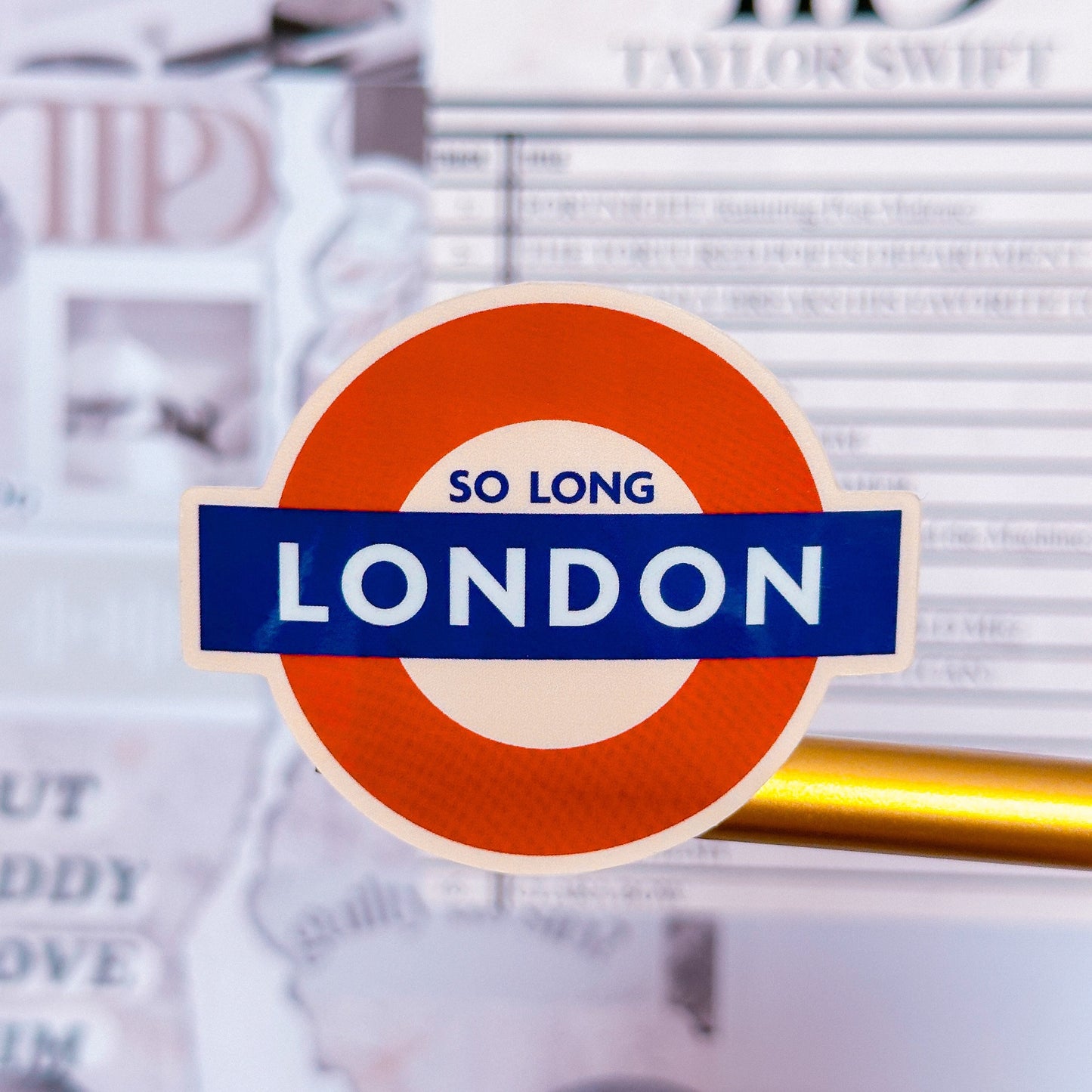 *NEWLY ADDED* Waterproof Sticker - TTPD So Long, London