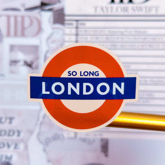*NEWLY ADDED* Waterproof Sticker - TTPD So Long, London