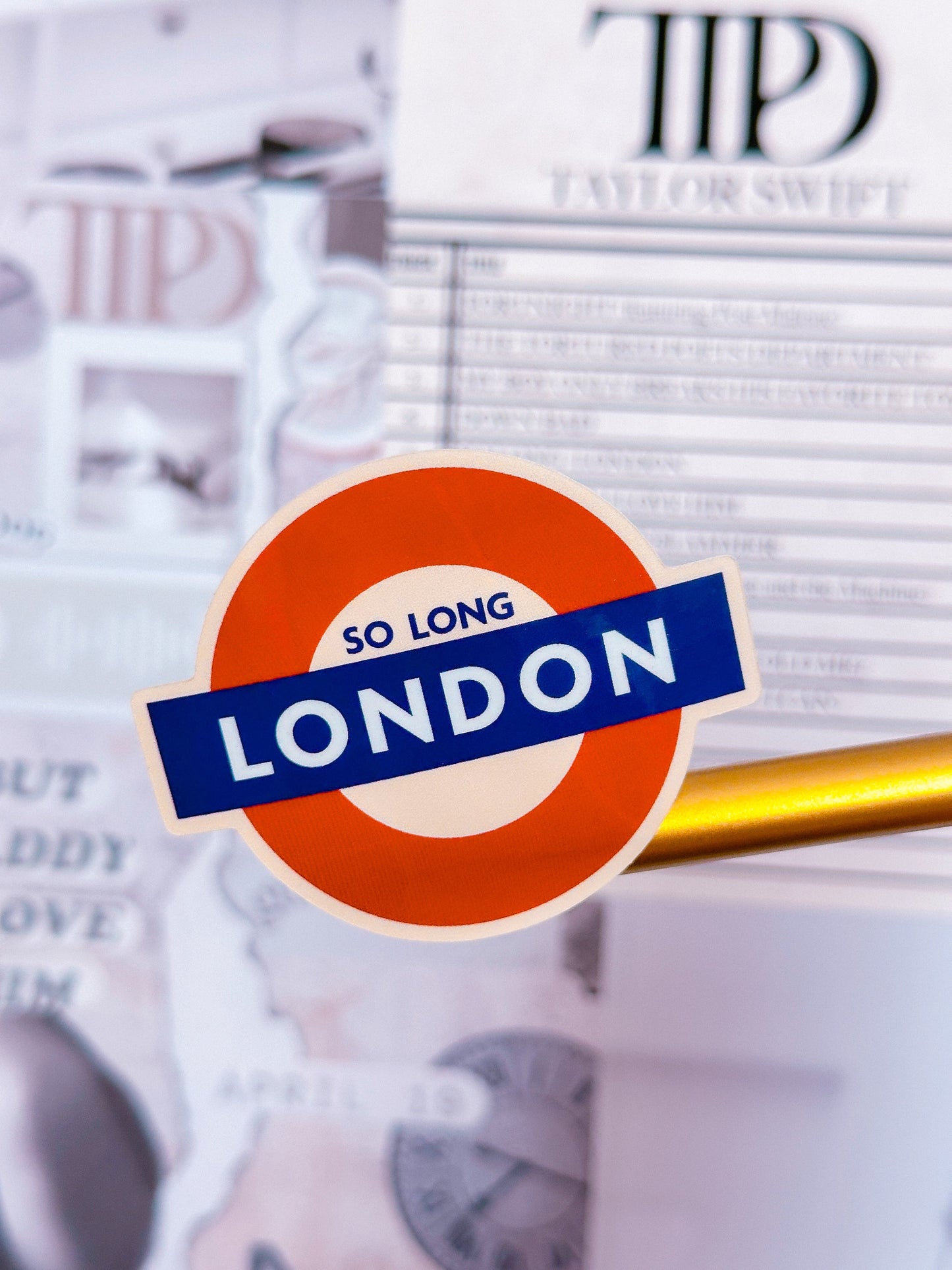 *NEWLY ADDED* Waterproof Sticker - TTPD So Long, London