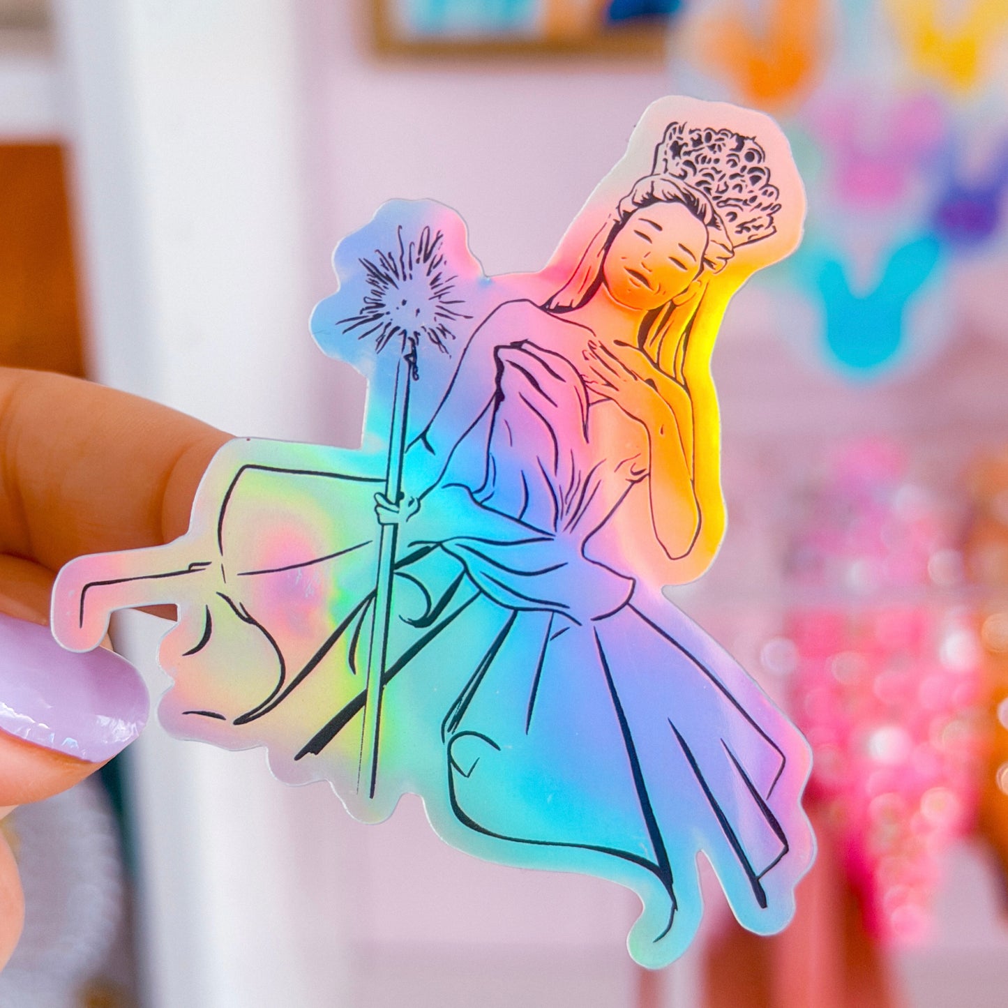 Waterproof Sticker - LOOK! It's GLINDA!