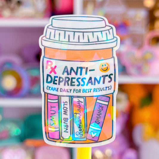 Waterproof Sticker - RX Bottle of Books
