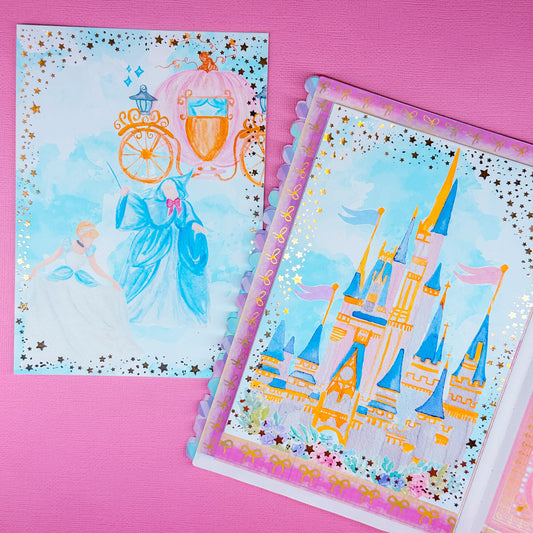 *LIMITED TIME ONLY* FOILED 5x7 Full Page Sticker - Cinderella