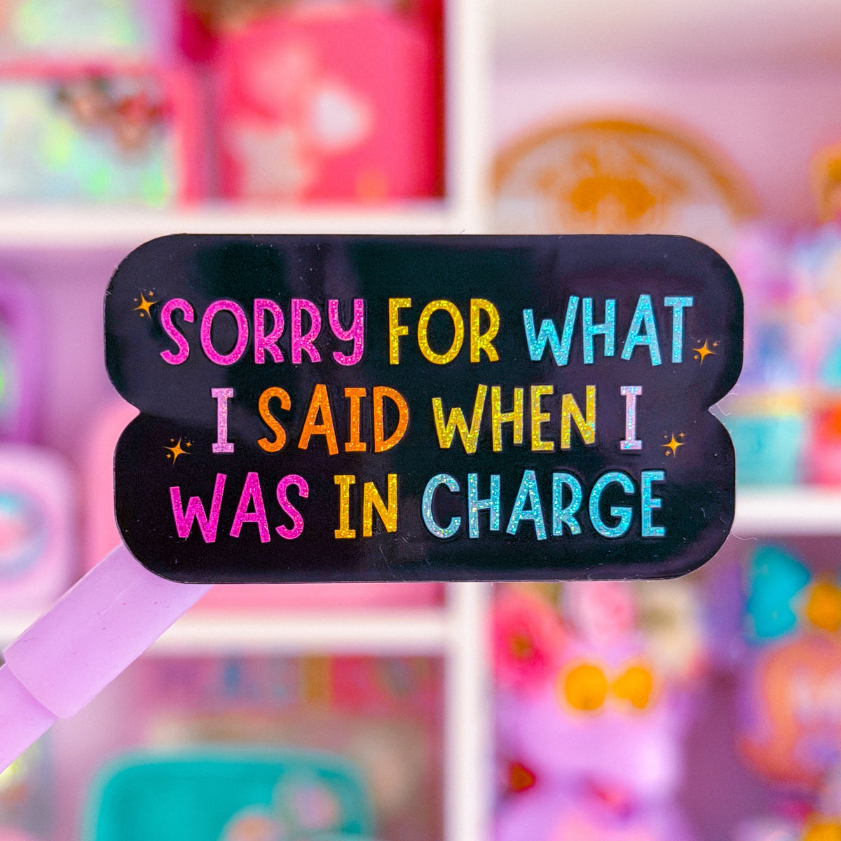 Waterproof Sticker - Sorry For What I Said When I Was In Charge
