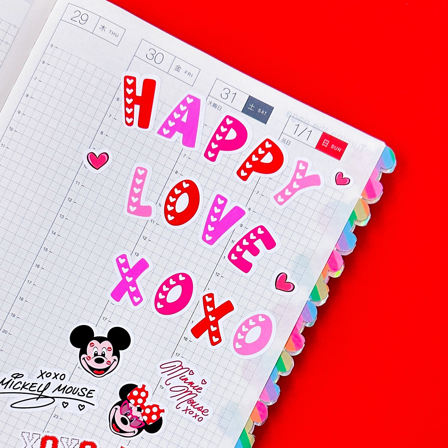 Alphabet Stickers - Lucky Colorway